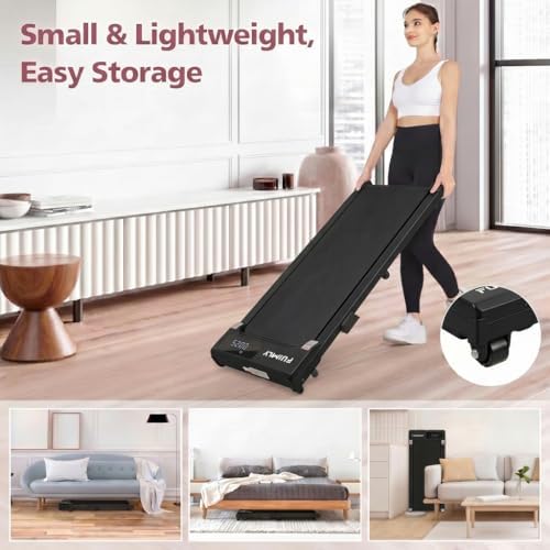 FUNMILY Walking Pad Treadmill Under Desk, 3.0HP Small Treadmill for Home/Office, 2026 Upgrade 3-in-1 Mini Treadmills with Remote Control, LED Display, 300 LBCapacity, No Assembly Required - Image 5