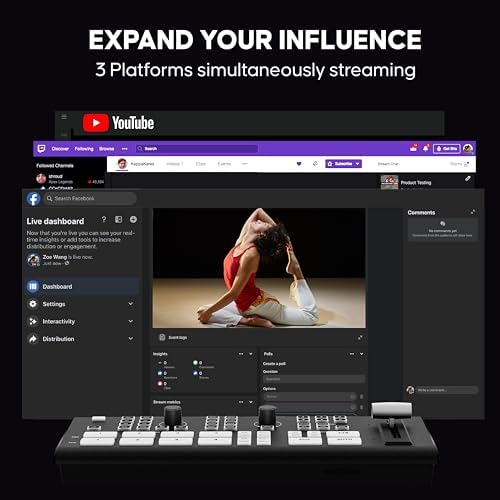 osee GoStream Deck HDMI Pro Live Streaming Multi Camera Video Mixer Switcher - Image 3
