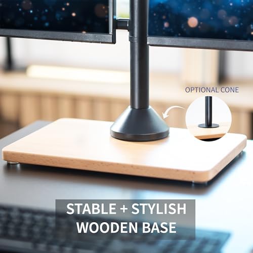 VIVO Dual Monitor Desk Stand for 13 to 32 inch Screens, STAND-V002FD-B - Image 3