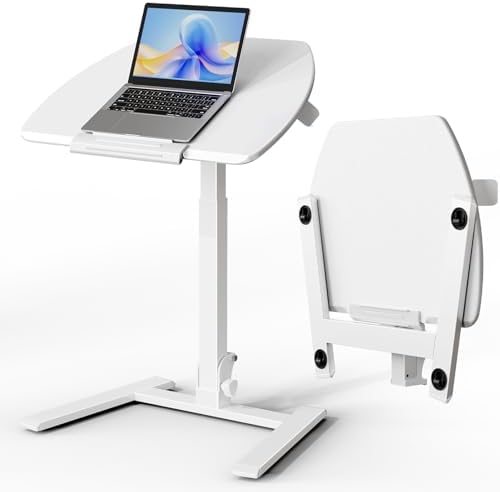 ROMOON Foldable Standing Desk with Wheels: No-Assembly, Height Adjustable by ROMOON