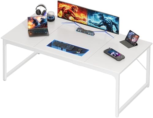 PRAISUN 63 X 29.5 Inch Computer Desk with Deeper Desktop by PRAISUN