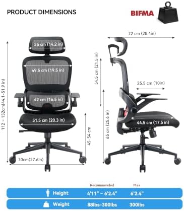 SIHOO B100 SE Ergonomic Office Chair, Desk Chair with Lumbar Support - Image 2