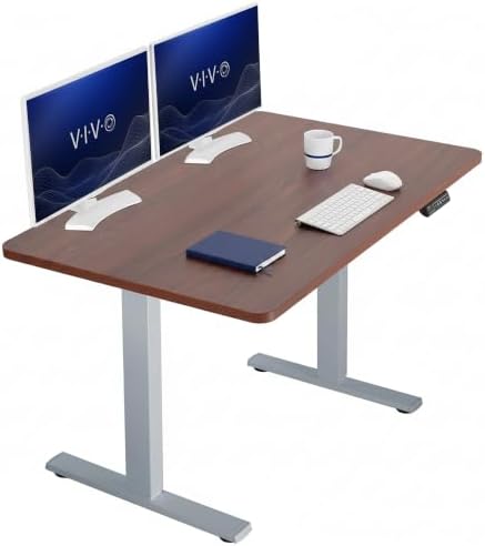 VIVO Dark Walnut 48 x 30 in Standing Desk, DESK-KIT-1G5D by VIVO