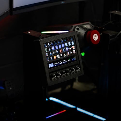 SimSport Gadget Enclosure for Stream Deck + XL with Metal Swivel Mount Sim Rig Aluminum Profile - Image 7