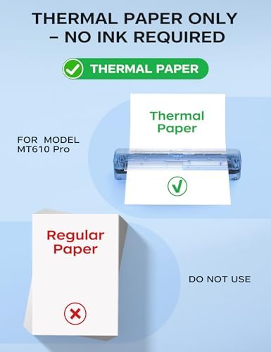 PRT Portable Thermal Printer 8.5 x 11, Inkless Wireless Travel Printer - Image 5