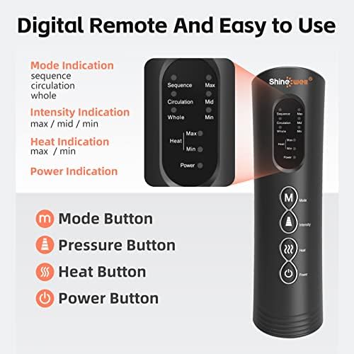 SHINE WELL Air Compression Leg Massager with Heat for Circulation FSA-HSA - Image 5