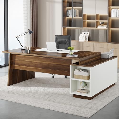 Tribesigns 70.5" L-Shaped Executive Office Desk, Large Computer Desk - Image 3
