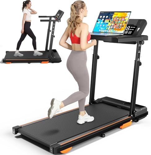 Walking Pad Treadmill with Desk Workstation, Adjustable Handle Bar Incline by Unknown