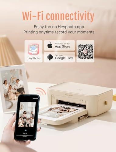 HPRT Photo Printer 4x6 with 20 Sheets&1ribbon AR Video Printing - Image 4
