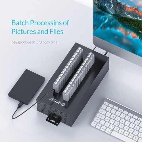 ORICO 30-Port Industrial-Grade USB 2.0 Hub with 300W Power Supply, Smart Charging Station, Wall/Rack Mountable, Full Metal Case for Offices, Workshops & Labs - Image 2