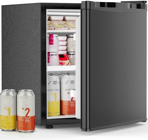 Antarctic Star Mini Fridge with Freezer, Rated 1.6 cu.ft, Small Upright Refrigerator with Removable Shelves, 7 Adjustable Thermostat, Low Noise for Bedroom/Apartment/Office, by AntarcticStar