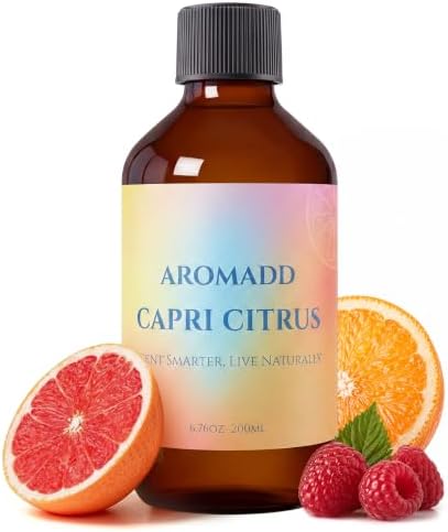 AROMADD Capri Citrus Diffuser Oil Refill, Volcano-Inspired, 6.76 Fl Oz by Aromadd