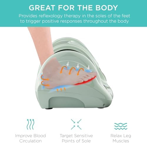 Best Choice Products Shiatsu Foot Massager with Remote Control, Sage - Image 3