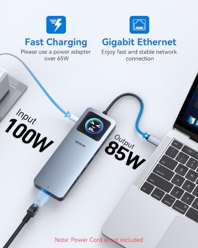 MOKiN USB C Docking Station 3 HDMI, Laptop Dockingstation Triple Display - Image 6