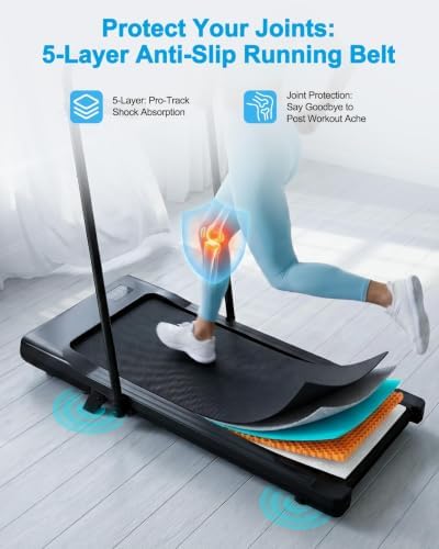 MJWW 6% Incline Walking Pad, Smart AI Under Desk Treadmill for Home - Image 6