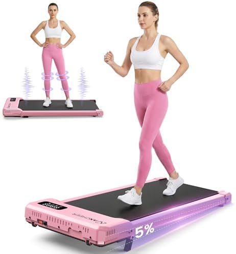 ANCHEER Walking Pad with Vibration Plate: Under Desk Treadmill with Incline by YourHealthyLifestyle