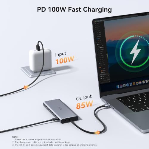Laptop Docking Station 3 Monitor USB C Docking Station Dual Monitor Adapter - Image 5