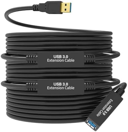 75FT USB 3.0 Active Extension Cable, Long USB Extension Cord A-Male to A-Female, With High-Speed Data Signal Amplifier, Compatible With Quest 3.VR,Rift.360 Kinect. Xbox,Webcam.PS4 HD Camera or More by W+WDX%C2%A0MAST+DYNAPOINT+LIMITED