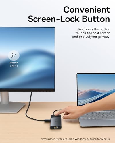 Baseus Docking Station Dual Monitor 10Gbps 10 in 1 USB C Hub with 2 HDMI - Image 6