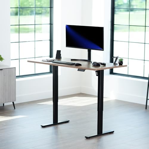 VIVO Reclaimed Wood 60 x 24 in Standing Desk, DESK-KIT-1B6P - Image 2