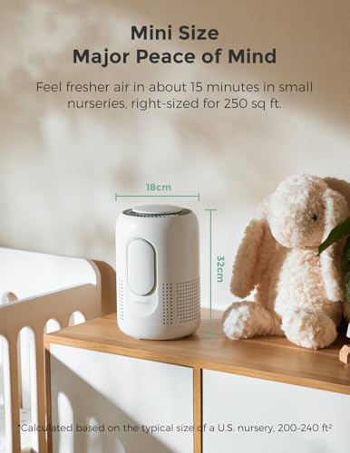 Momcozy Air Purifier for Bedroom with Dimmable Night Light for Small Room - Image 6