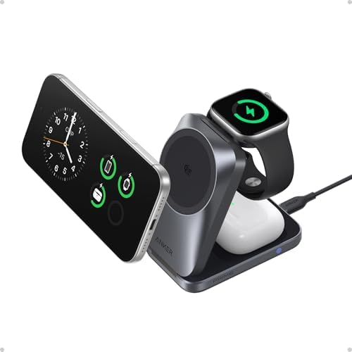 Anker Prime 25W Qi2.2-Certified Palm-Sized 3-in-1 Foldable MagSafe Charger by Anker