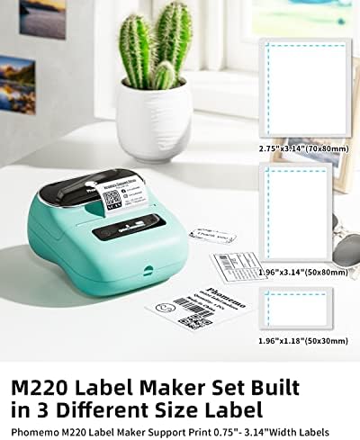 Phomemo Label Maker, M220 Thermal Label Printer - Image 2
