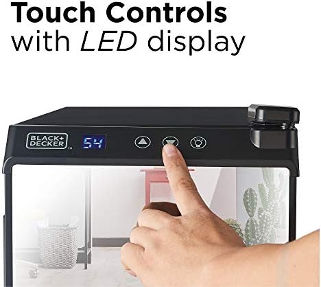 BLACK+DECKER 6-Bottle Thermoelectric Wine Chiller, BD60316, Mirrored Door - Image 3