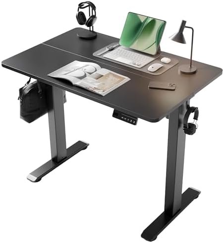 YDN Electric Standing Desk, 35x20 Inch, Black by YDN