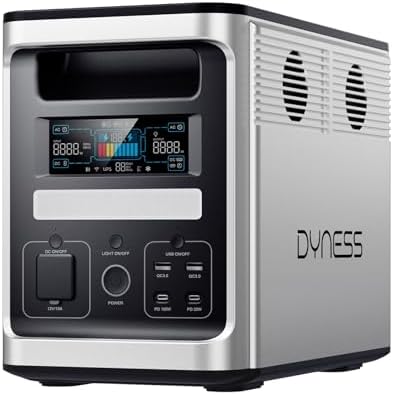 DYNESS 1536Wh Portable Power Station, 1800W AC Output (3600W Surge), 50 Min to 80% Fast Charging, Upgraded LiFePO4 Battery Backup for Home Backup, Camping, RV, Blackout by Dyness
