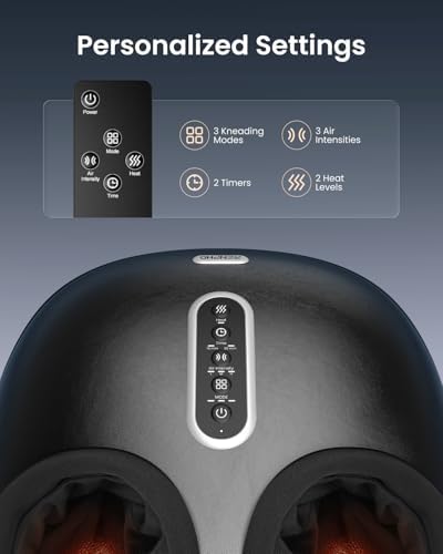 RENPHO Shiatsu Foot Massager with Heat & Remote, At-Home Foot Relaxation - Image 3