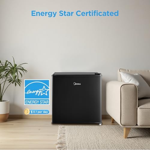 Midea 1.7 Cu.ft Mini Fridge, Energy Star Certified, Low Noise for Bedroom - Image 3
