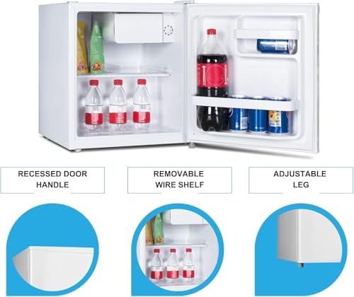 Koolatron 1.7 Cu. Ft. Mini Fridge with Freezer, White - Image 6