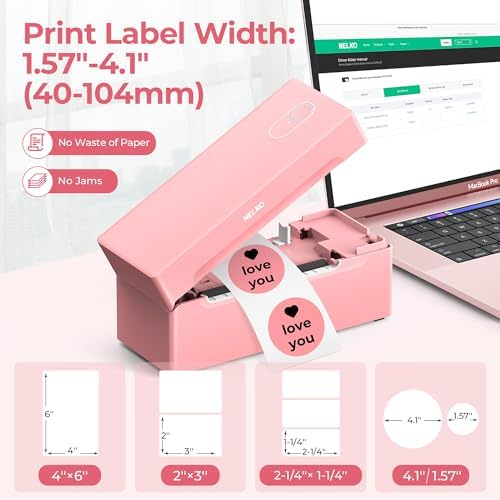 Nelko Bluetooth Thermal Shipping Label Printer, 4x6 Thermal Label Printer - Image 5