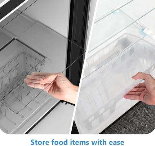 Electactic 4.5 Cu.ft Mini Fridge with Freezer, 2-Door Compact Refrigerator - Image 3