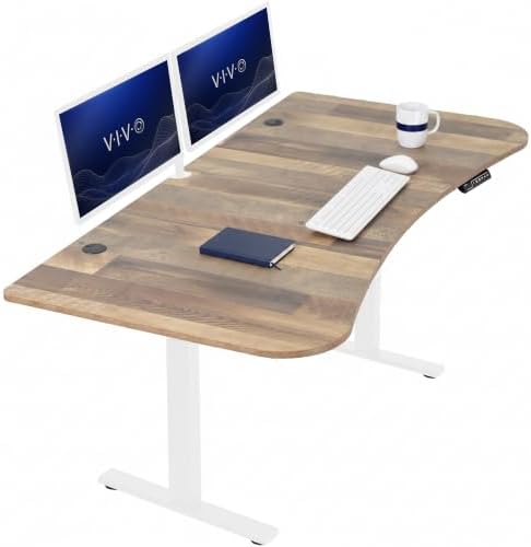 VIVO Reclaimed Wood 63 x 32 in Standing Desk, DESK-KIT-1W1P by VIVO