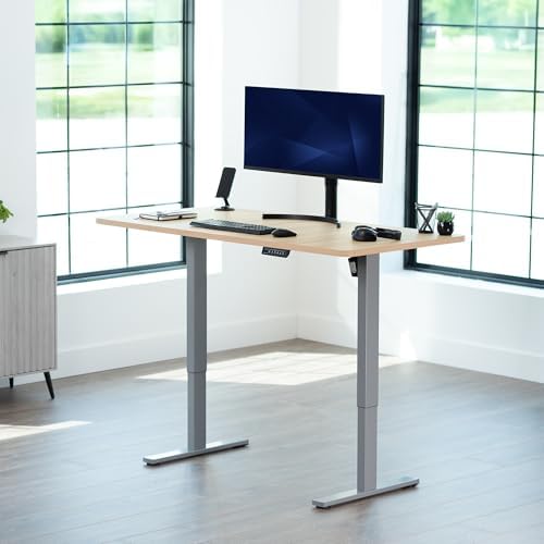 VIVO Light Wood 60 x 24 in Standing Desk, DESK-KIT-1G6C - Image 2