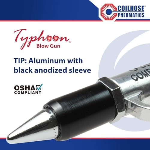 Coilhose Pneumatics TYP2572 Typhoon High Volume Blow Gun, 1/4-Inch NPT with 72-Inch Extension and High Flow Tip - Image 3