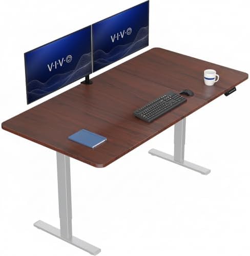 VIVO Dark Walnut 71 x 36 in Standing Desk, DESK-KIT-1G7D-36 by VIVO