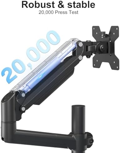 WALI Tall Dual Monitor Desk Mount for 13-33 inch Screens, 19.8 lbs per Arm - Image 5