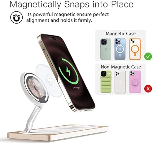 PETINO 3 in 1 Wireless Charging Station for Apple Devices with MagSafe - Image 2