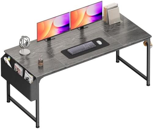 PRAISUN 63'' Computer Desk with Fabric Storage Bag by PRAISUN