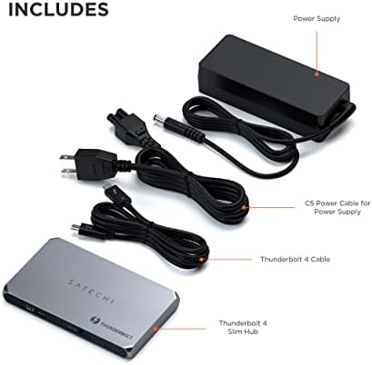 Satechi Thunderbolt 4 Slim Hub, Single 8K or Dual 4K Display, USB 3.2 Gen 2 - Image 6