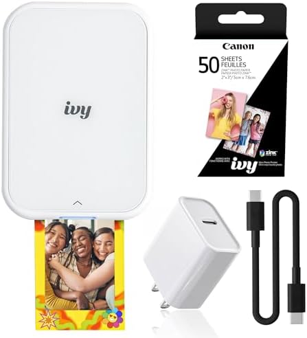 Canon Ivy 2 Mini Photo Printer (5452C018) Bundle by Unknown