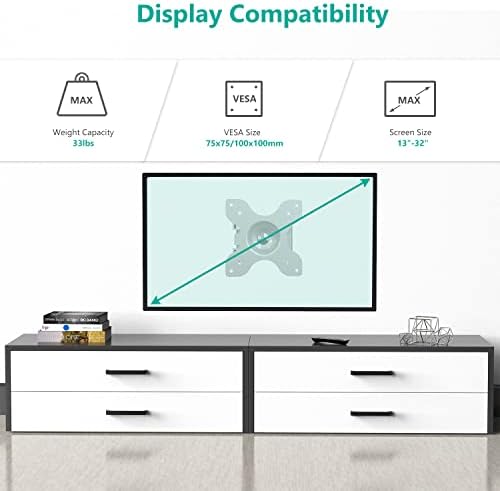 WALI Wall Mount Full Motion for Show 15 21, Reinforced Tube for Stability - Image 2