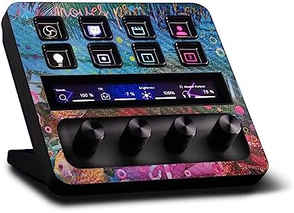 MightySkins Carbon Fiber Skin Compatible with Elgato Stream Deck + - Tropical Resort | Protective, Durable Textured Carbon Fiber Finish | Easy to Apply, Remove, and Change Styles | Made in The USA by MIGHTY+SKINS