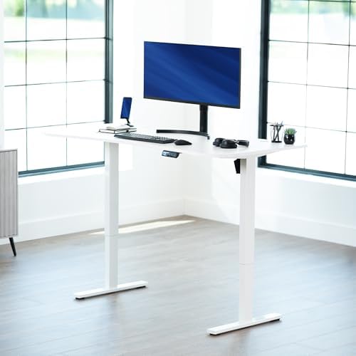 VIVO White 63 x 32 in Standing Desk, DESK-KIT-1W1W - Image 2