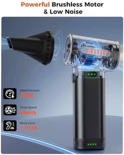 FT50 Rechargeable Compressed Air Duster with Removable Battery - Image 4