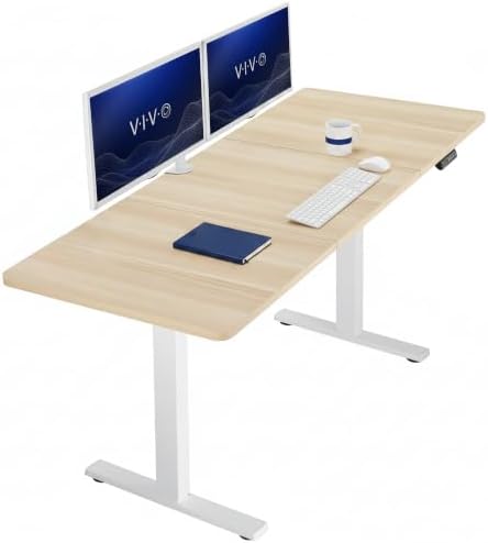 VIVO Light Wood 71 x 30 in Standing Desk, DESK-KIT-1W7C by VIVO