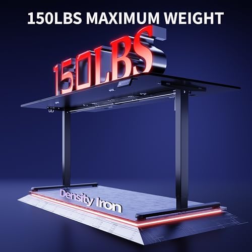 Shintenchi Standing Desk, 71x31 Inch Height Adjustable Electric Sit Stand up Desk, Ergonomic Rising Computer Table, Modern Lift Gaming Desk Workstation for Home Office, Black - Image 3